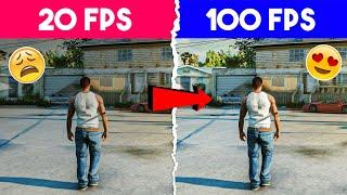  GTA San Andreas Graphics Mods Lag Fix | For Low End PC (1GB RAM)