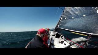 Warrior J/125 FLYING at 23.9 Knots boats speed!!