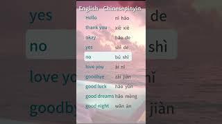 Learn Basic Chinese Vocabulary (for Beginners)