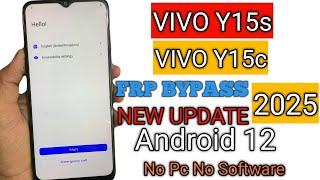 Vivo Y15s/Y15c Android 12 FRP Bypass Without Pc |Vivo (V2120) Bypass google Account