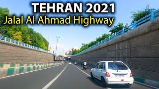 Tehran 2021 - Driving Tour in Jalal Al Ahmad Highway - Iran 4k 60fps | تهران بزرگراه جلال آل احمد