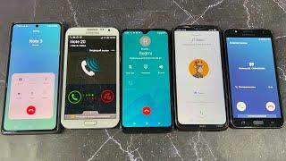 Samsung Note3 vs Samsung J5 Neo & Redmi Note8 incoming Call black Fox & note20