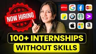Easy way to get Internships without Skills in 2024 