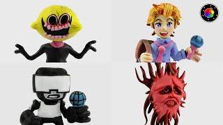 CREANDO TODOS los PERSONAJES de FNF (Lemon Demon, Tankman, Senpai y.) de Plastilina #2 | PlastiVerse