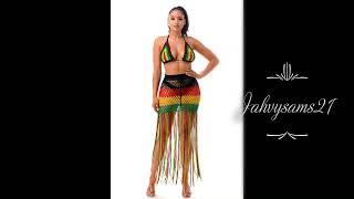 Fringed Two Piece Swimwear Set-Beachwear-Jahvysams21