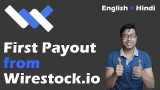 First payout and earning from wirestock.io