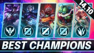Best Champions In 14.10 for Every Role - CHAMPS to MAIN for FREE LP - LoL Guide Patch 14.10