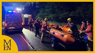 Hotel evacuated as boats sent to rescue 'hundreds' amid severe flooding