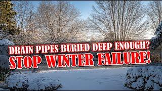 Do Yard Drain, French Drain, and Downspouts need to be buried below Frost Line in the North?