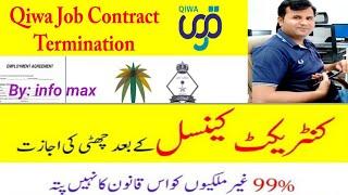 Qiwa contract termination update | Saudi labor law new update | Info max