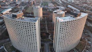 Drone View Of Chicago’s Hilliard Homes