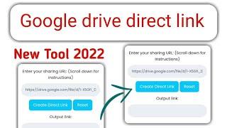 Google drive direct link generator Script download for blogger working