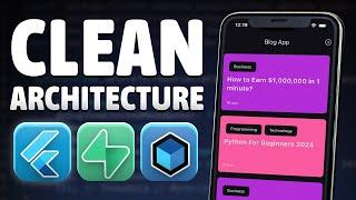 Flutter Clean Architecture Full Course For Beginners - Bloc, Supabase, Hive, GetIt