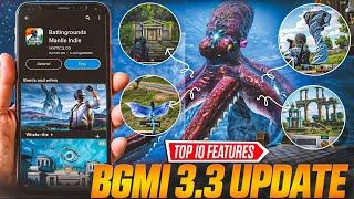 BGMI 3.3 UPDATE Top 10 Features, Erangel 3.0,Atlantis Mode | Pubg 3.3 Update New Secret Location