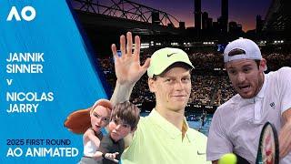 LIVE | Jannik Sinner v Nicolas Jarry | AO Animated | Australian Open 2025