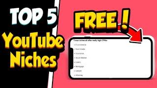 Top 5 HIGHEST PAID YouTube Niches In 2021! ($50 CPM)