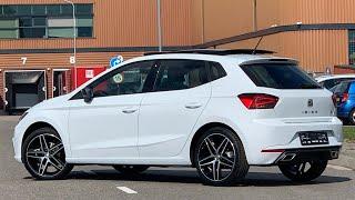 Seat NEW Ibiza FR 2021 in 4K Nevada White 18 inch Performance Black Walk around & Detail inside