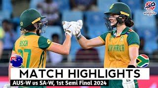 Australia Women vs South Africa Women Semi Final World Cup Highlights 2024 | AUSW vs SAW Highlights