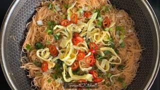 Bihun Goreng Bajet Ala Kantin Sekolah, mudah & sedap