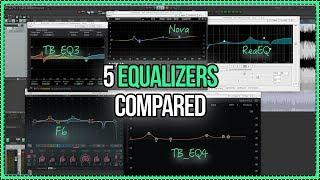 5 Equalizers Compared - ReaEQ vs Waves vs Toneboosters vs TDR