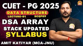 DSA Array | P-01 | Computer Updated Syllabus | crack CUET-PG in 60 days like a PRO !  CUET-PG