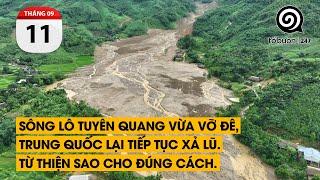 Sông Lô Tuyên Quang vừa vỡ đê, Trung Quốc lại tiếp tục xả lũ. Từ thiện sao cho đúng cách.