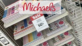 BRAND NEW paper pads @ Michaels on sale now! ￼// + clearance Tim holtz / 2025 spring scrapbook paper