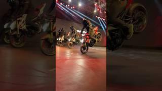 Pulsar ns400 Stunts at launch Event