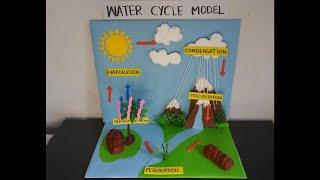 Water Cycle Model 3D School Project | Science Exhibition Model | water cycle model project