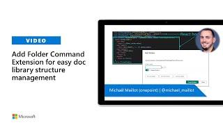 Add Folder Command Extension for easy doc library structure management