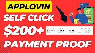 AppLovin Payment Proof: How I Earned with Self Clicks | as developers