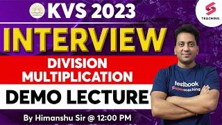 KVS INTERVIEW 2023 | PRT-TGT-PGT  | Demo Lecture - 3 | Maths | By Himanshu Sir