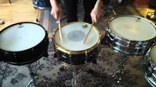 Metal Snare Demo (Ludwig, Pearl, Slingerland, Noble & Cooley)