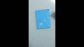 Embossed Winter Card! Altenew Snowflakes 3D Thank you card! Colored Cardstock #shorts