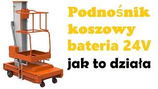 Podnośnik masztowy GTWY9-100 z baterią