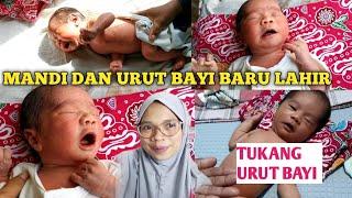 MANDI DAN URUT BAYI BARU LAHIR