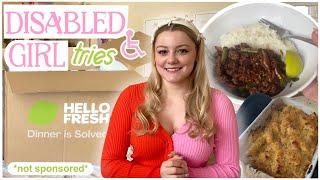 Can Hello Fresh make coping with chronic illness easier? Disabled Girl tries out meal kit!