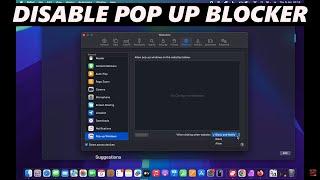 How To Disable Pop Up Blocker On Mac