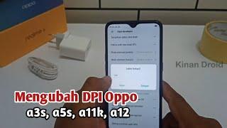 Cara mengecilkan dpi hp Oppo a3s, a5s, a11k, a12