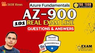 AZ-900 (Azure Fundamentals): 191 Exam like Practice Questions | Exam Tips | PDFs (Exam Cram)