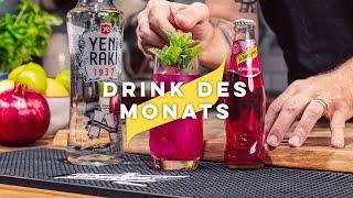 Schweppes Drink des Monats September - Rake Pomegranate