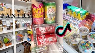 satisfying fridge pantry refill and restock tiktok compilation 