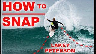How to Frontside SNAP | Surfing Pro Tips with Lakey Peterson