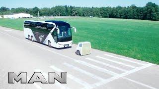 MAN Driving Professionals: Emergency Brake Assist EBA | MAN Truck & Bus