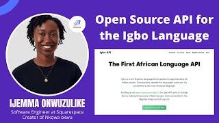 Building APIs for African Languages | Ijemma Onwuzulike