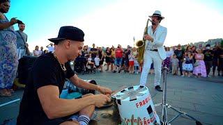 "Mr. SAXOBEAT" [feat. Damat Drummer] STREET SAX PERFORMANCE