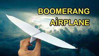 BOOMERANG AIRCRAFT MADE OF PAPER - ( Super Flying! )