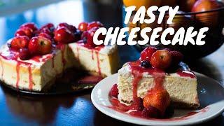 How to make Thick Fluffy Berry Cheesecake at Home