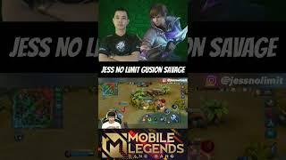 Jess no limit gusion savage moment #jessnolimit #gusion #mlbb #shorts