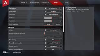 How to change Display Mode Apex Legends